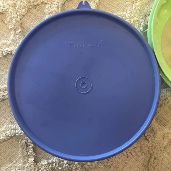 Set Of 2 Tupperware Large Gelatin Jello Jel-Ring Mold 6 Cup Lilac And Green - Picture 2 of 4